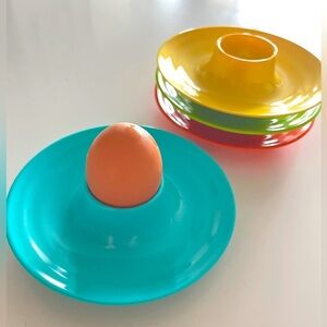 4 Pack Egg Cups, Egg Stand Holder for Hard Soft Boiled Eggs, kitchen dishes